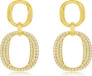 SUZY LEVIAN Pavé Cubic Zirconia Drop Earrings