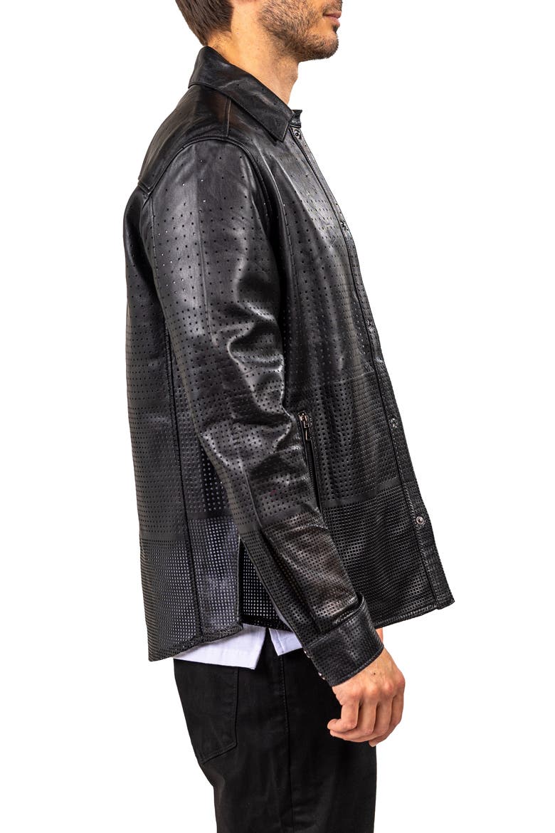 Ascension Leather Jacket, Alternate, color, BLACK