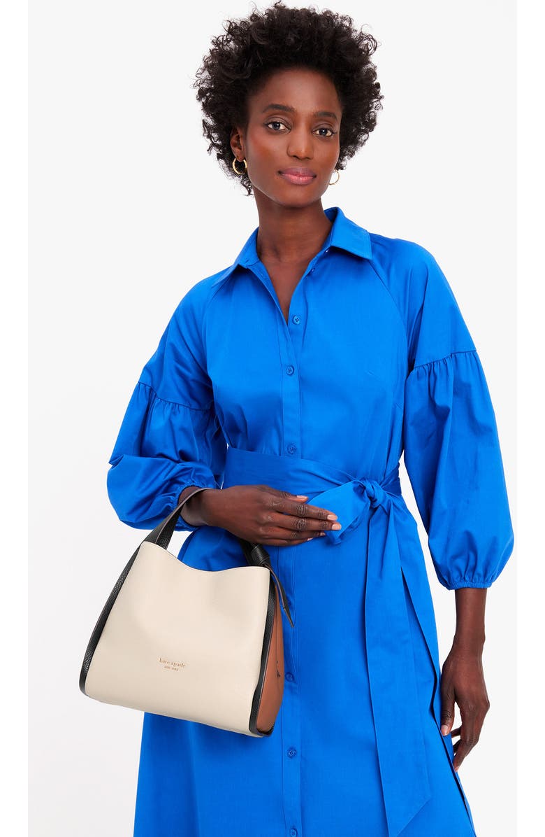 Kate Spade New York knott large colorblock leather handbag, Alternate, color,