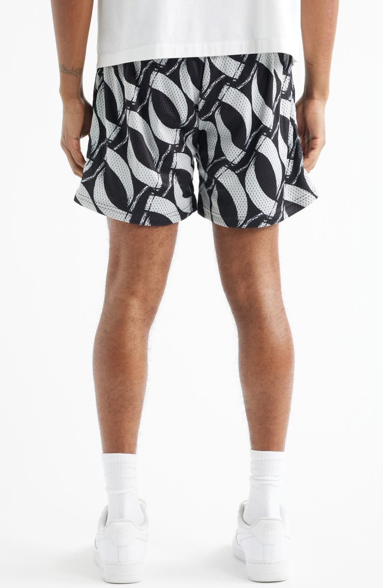 OVERTIME Scythe Mesh Shorts, Alternate, color, Black