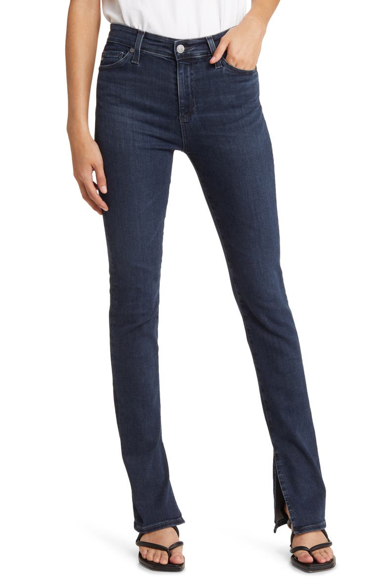 Mari High Waist Stretch Slim Straight Leg Jeans, Main, color, EMPIRE
