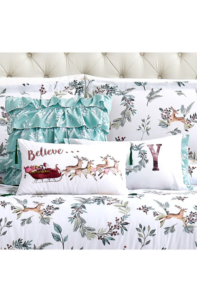 SOUTHSHORE FINE LINENS Happy Holidays Comforter Set, Alternate, color, Happy Holidays