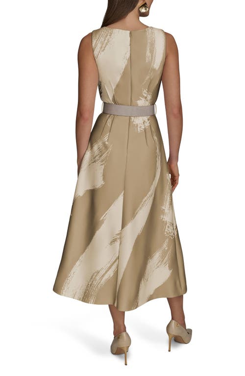 DONNA KARAN DONNA KARAN NEW YORK BELTED MIDI DRESS 