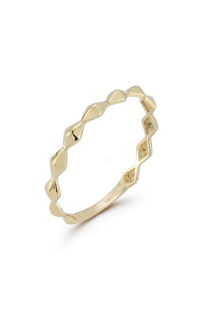 Ember Fine Jewelry 14K Gold Diamond Chain Band Ring, Main, color, Gold