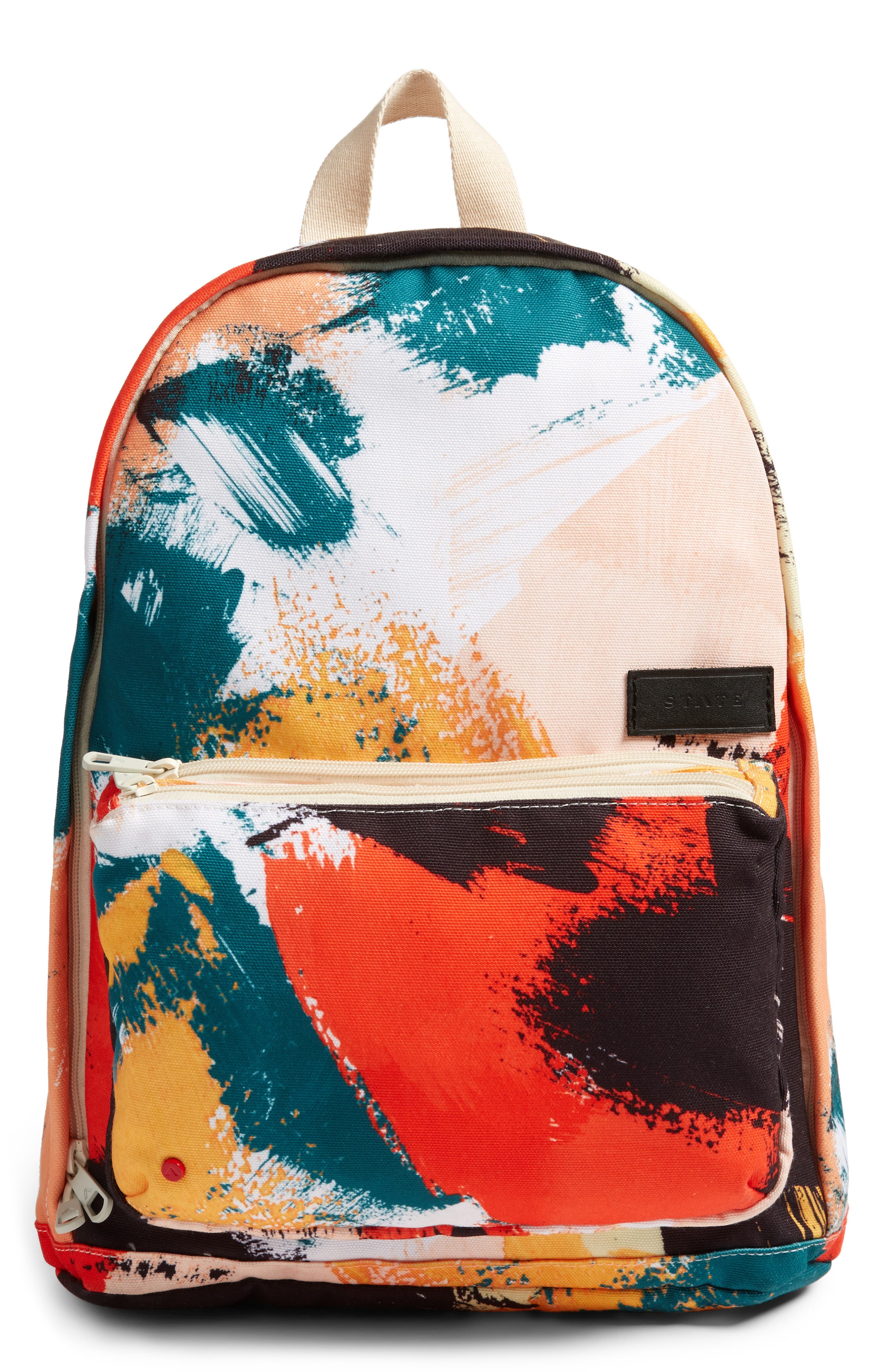STATE Bags Brushstroke Slim Lorimer Water Resistant Canvas Backpack, Main, color, 