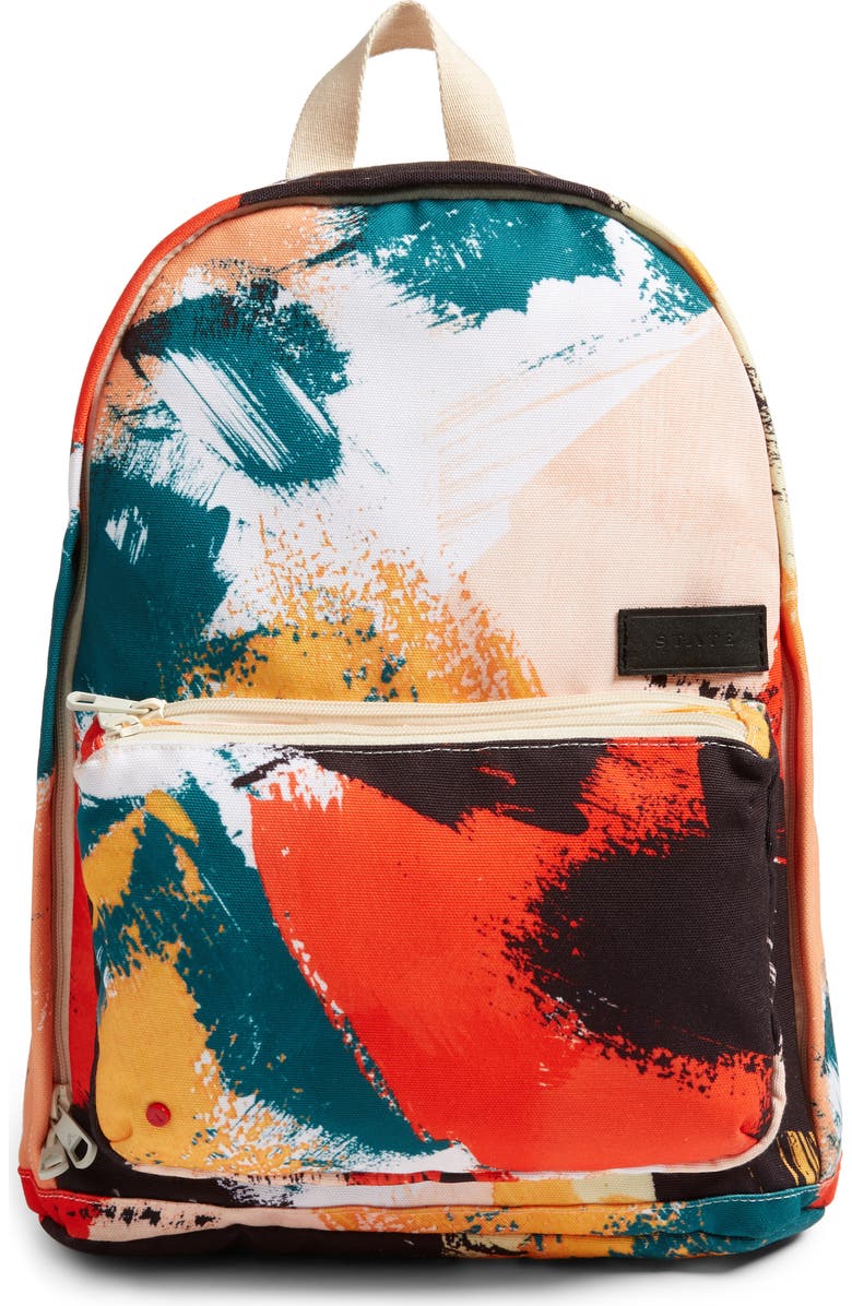 STATE Bags Brushstroke Slim Lorimer Water Resistant Canvas Backpack, Main, color,
