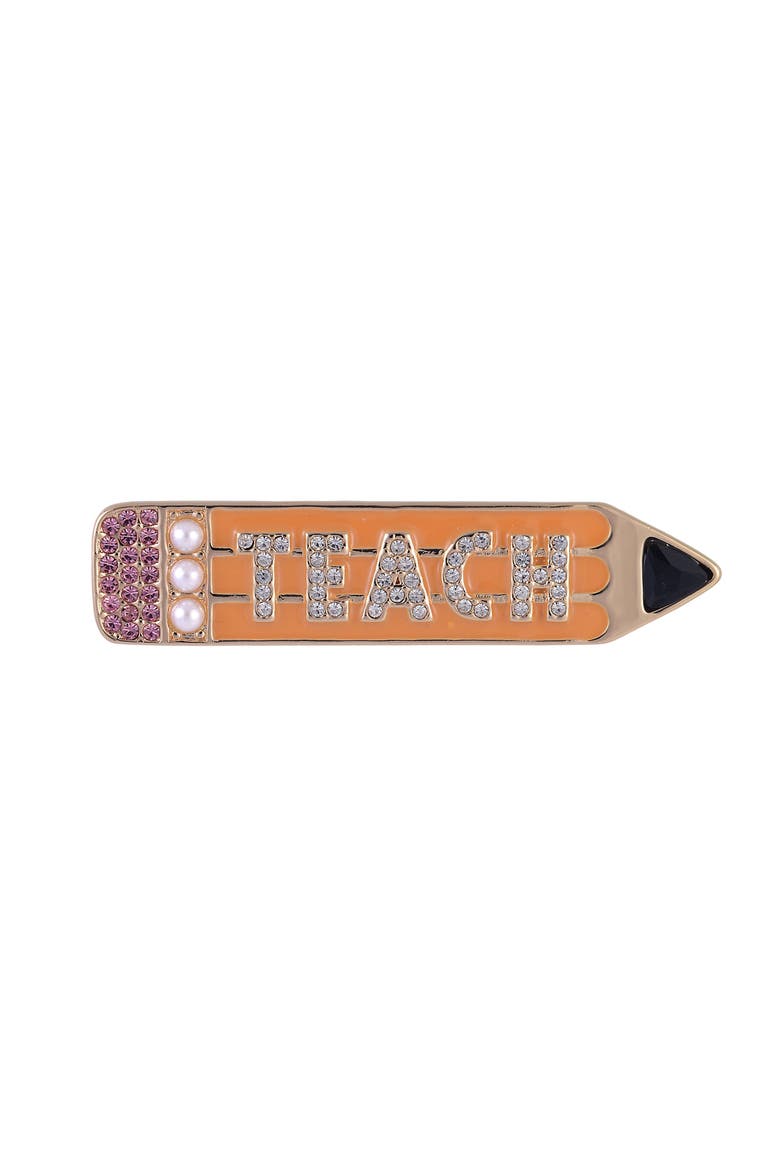 Teach Pencil Pin, Alternate, color, Yellow