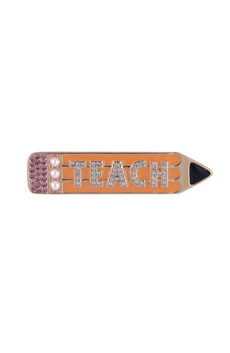 Hallmark Teach Pencil Pin, Alternate, color, Yellow