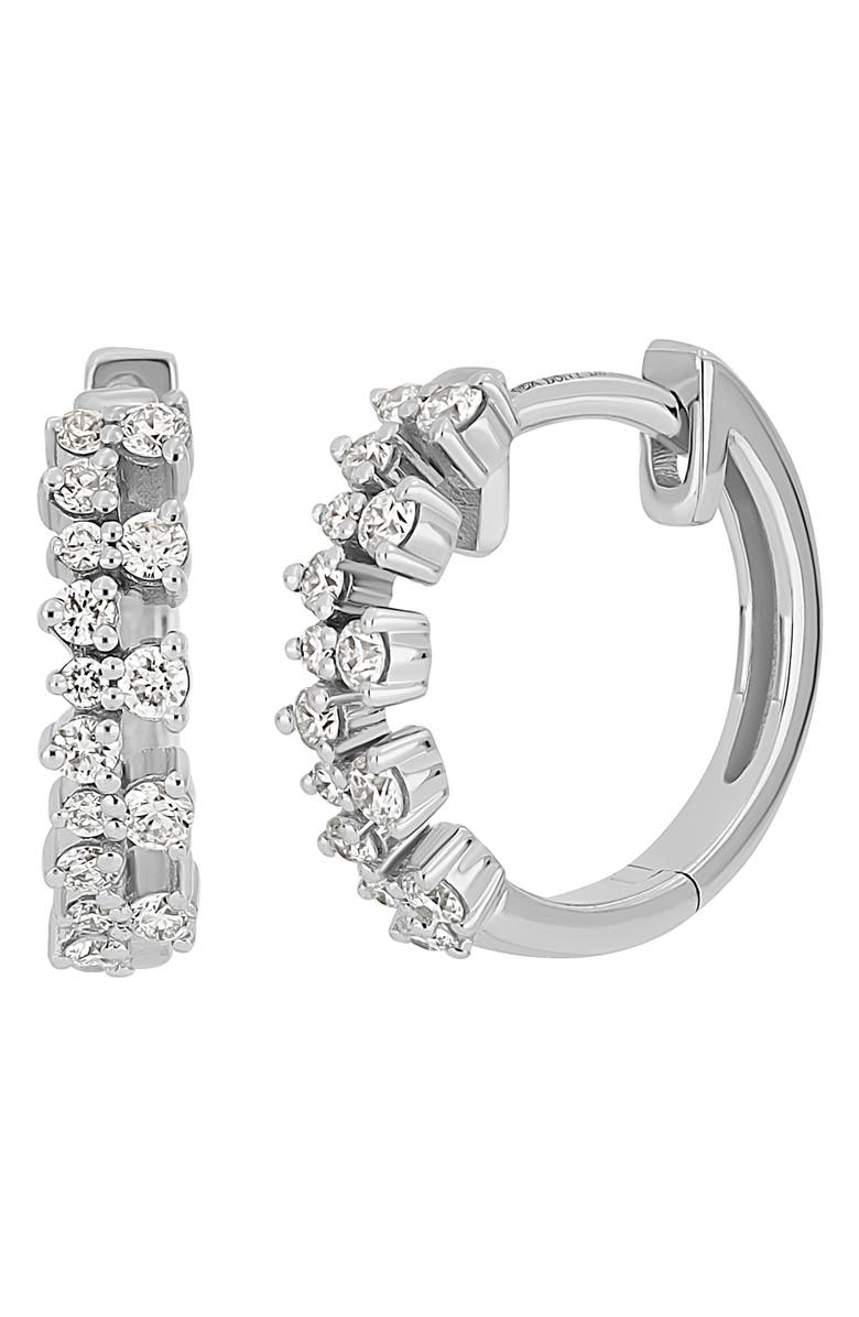 Bony Levy Liora Diamond Hoop Earrings, Main, color,