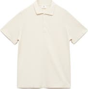 MANGO Fine Rib-Knit Polo
