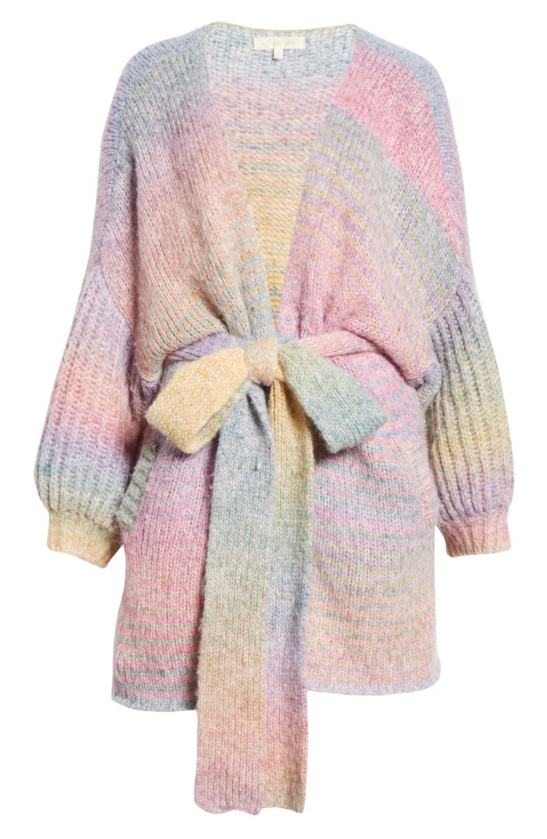 LoveShackFancy Brady Belted Cardigan, Alternate, color, 