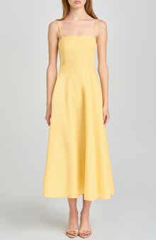 Josefina Gingham Fit & Flare Midi Dress