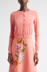 Carolina Herrera Silk & Cotton Cardigan
