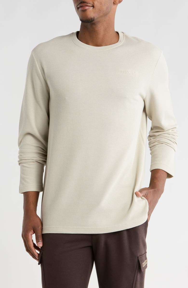 Hurley Textured Thermal Sweater, Main, color, Bone