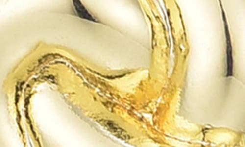 Adornia Chubby Knot Stud Earrings In Gold