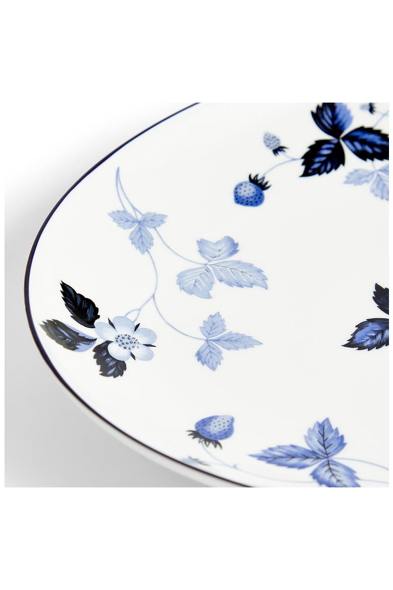 Wild Strawberry Oval Bone China Serving Plate, Alternate, color, BLUE