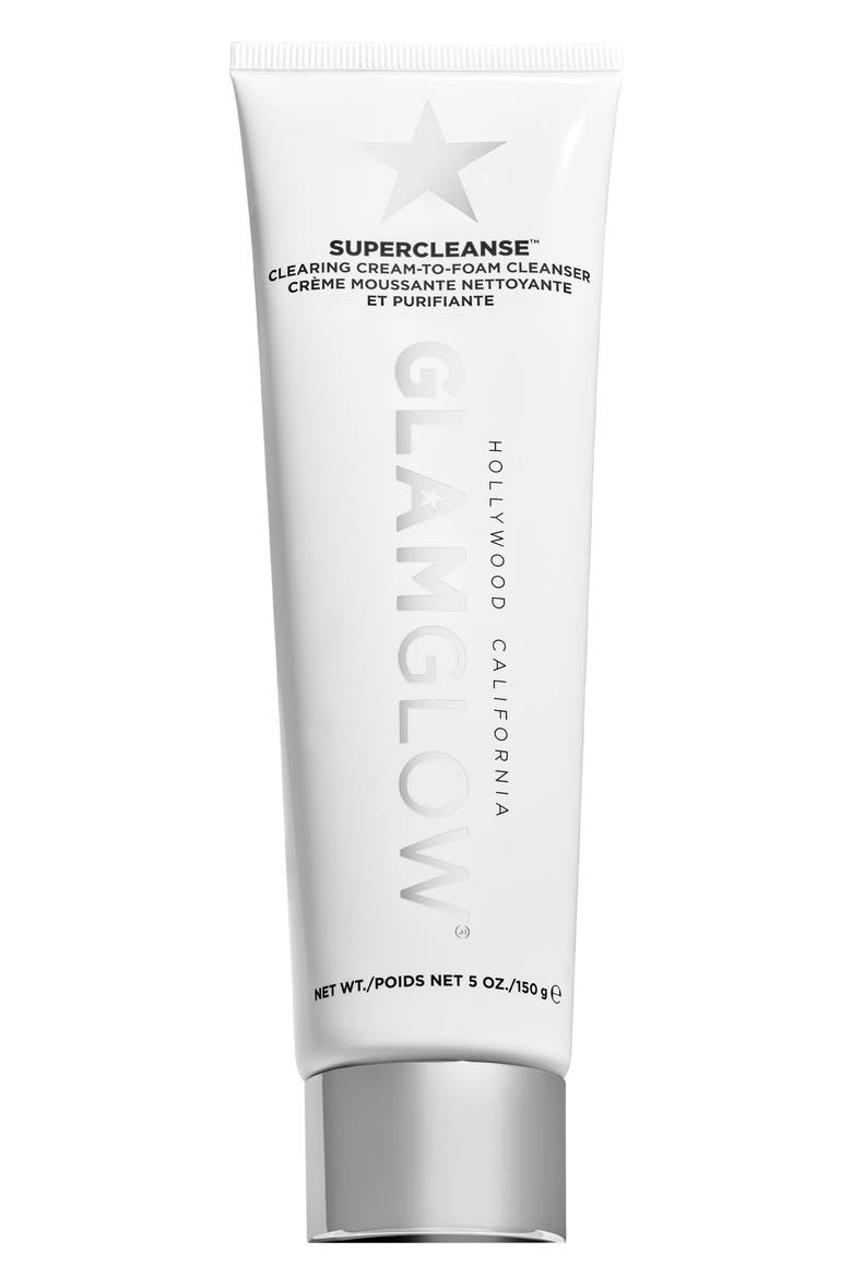 SUPERCLEANSE™ Clearing Cream-to-Foam Cleanser, Main, color, NO COLOR