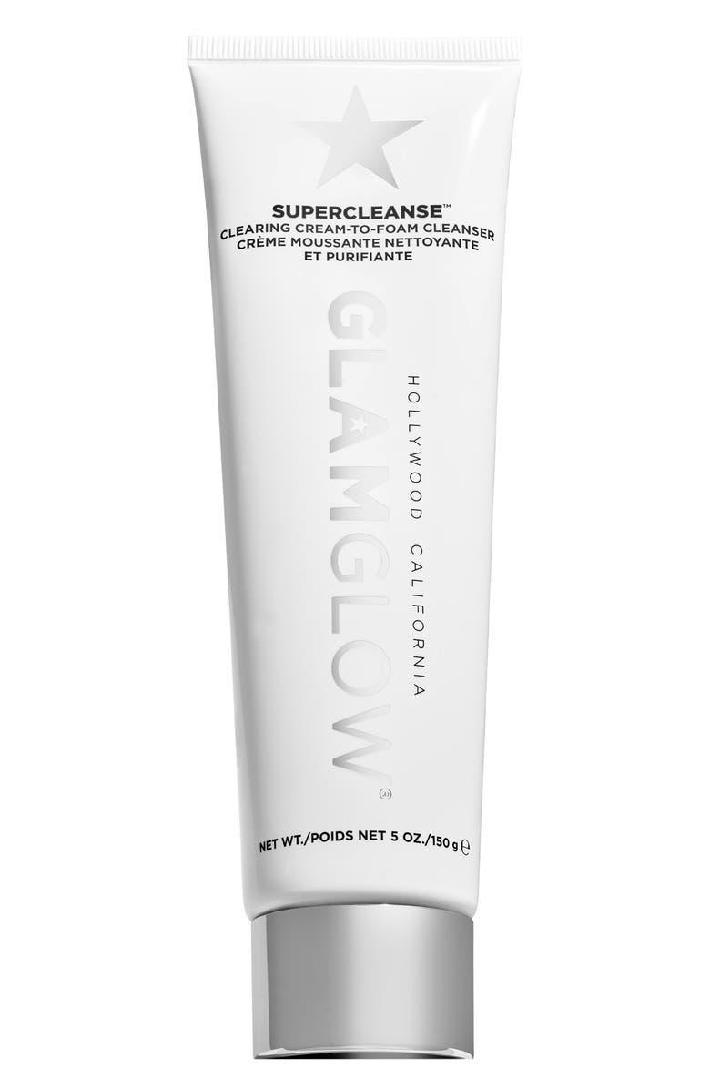 GLAMGLOW<sup>®</sup> SUPERCLEANSE<sup>™</sup> Clearing Cream-to-Foam Cleanser, Main, color,