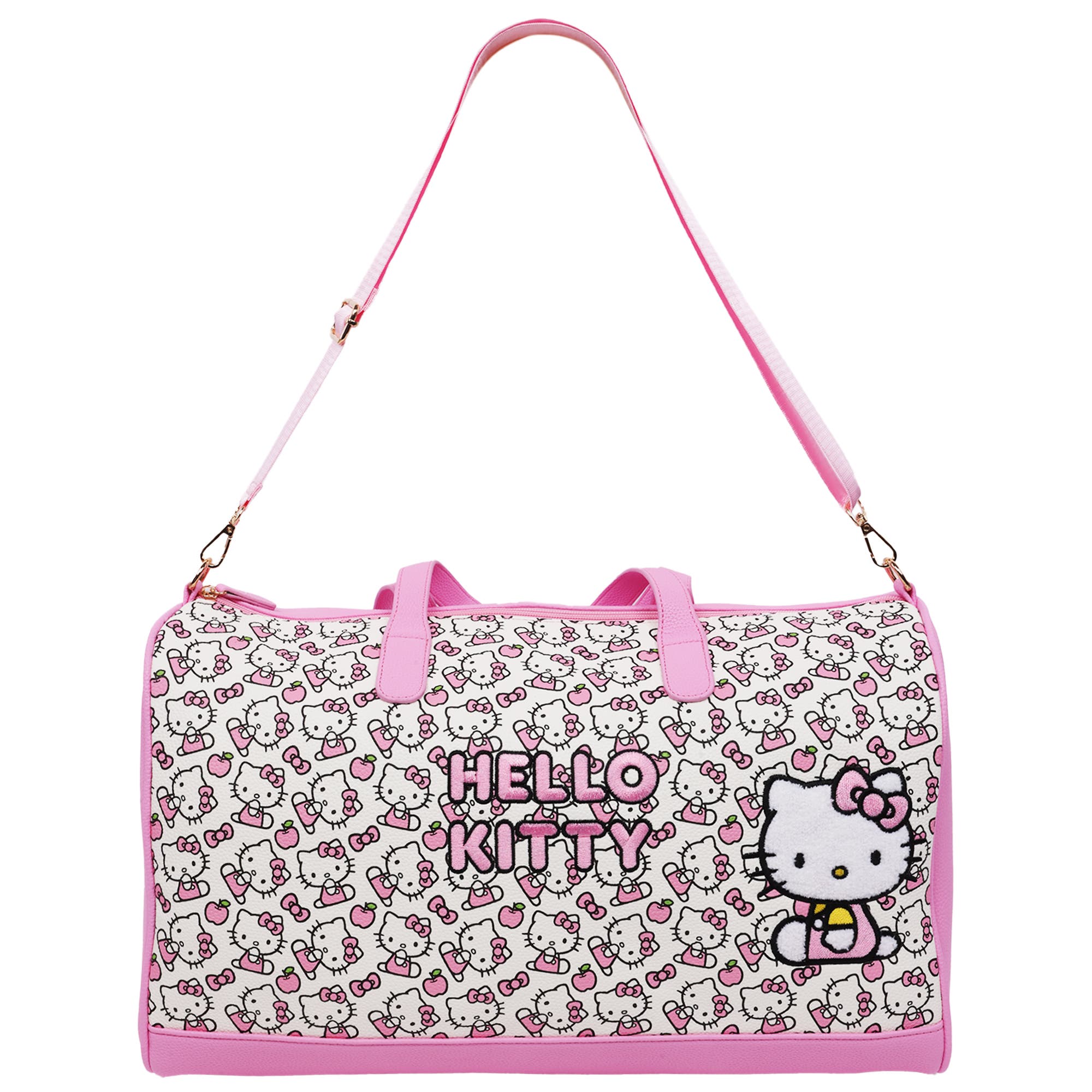 FUL/SANRIO Hello Kitty Pink & White Weekender Duffel Bag, Alternate, color, Red