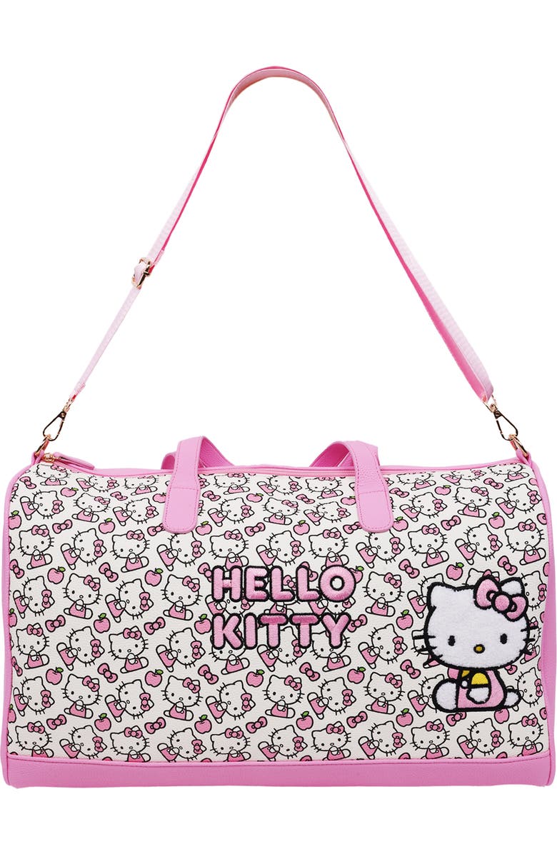FUL/SANRIO Hello Kitty Pink & White Weekender Duffel Bag, Alternate, color, Red