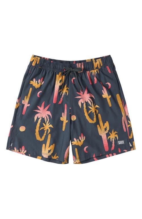 Saxx Oh Buoy 2n1 7-inch Volley Swim Trunks In Multi