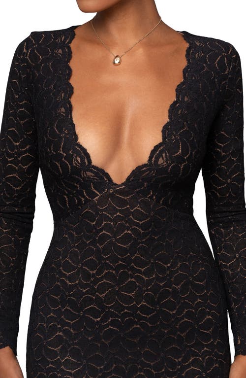 JLUXLABEL JLUXLABEL REUNITED LACE LONG SLEEVE MAXI DRESS