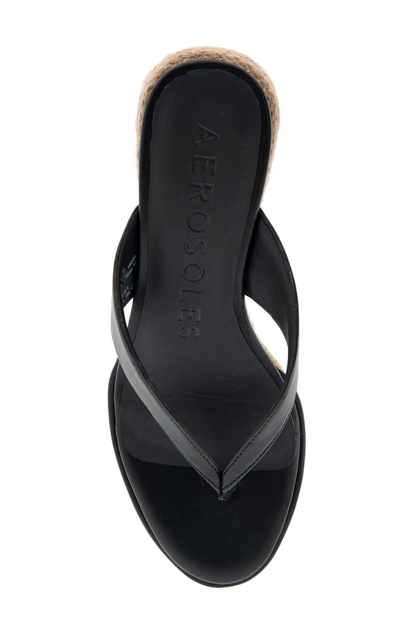 Aerosoles Nero Espadrille Wedge Flip Flop, Alternate, color, 