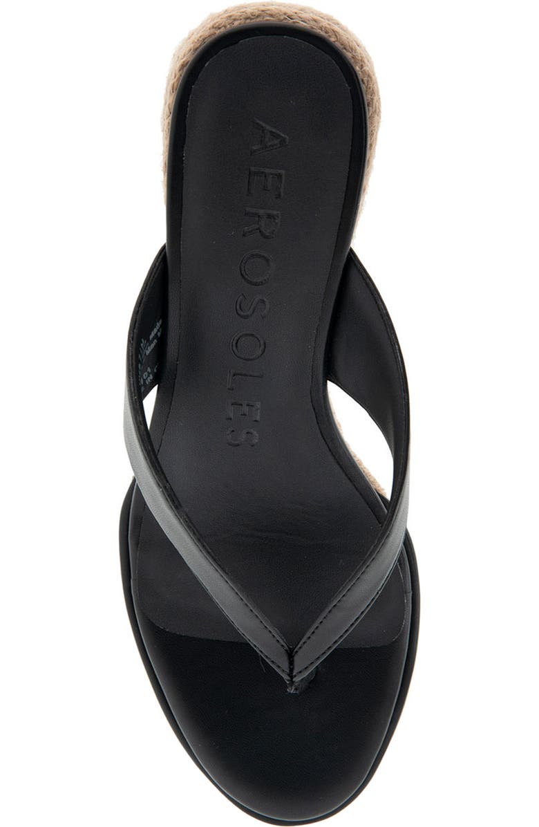Aerosoles Nero Espadrille Wedge Flip Flop, Alternate, color,
