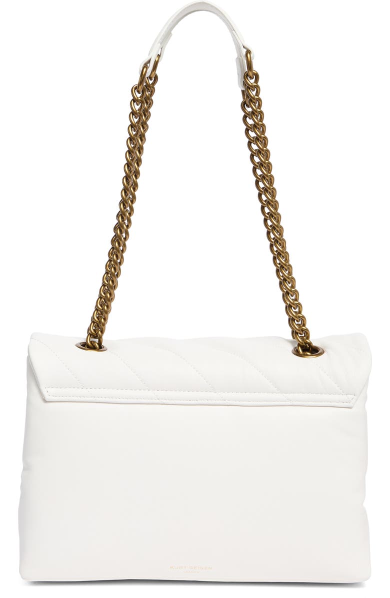 Kurt Geiger London Soho Quilted Large Shoulder Bag, Alternate, color, White