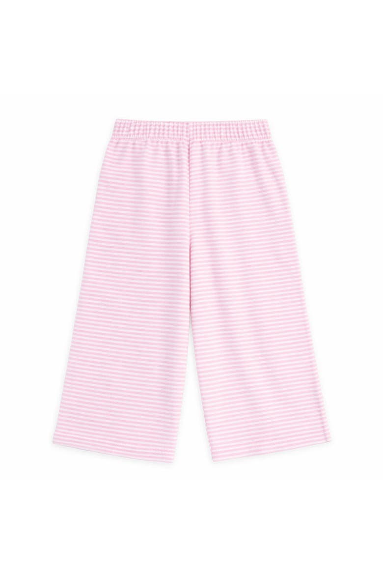 Stripe Terry Wide Leg Pant, Alternate, color, Pink/White