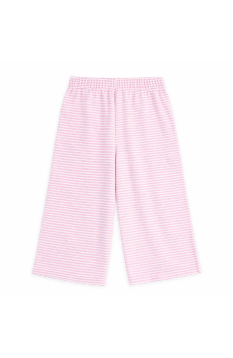 Florence Eiseman Stripe Terry Wide Leg Pant, Alternate, color, Pink/White