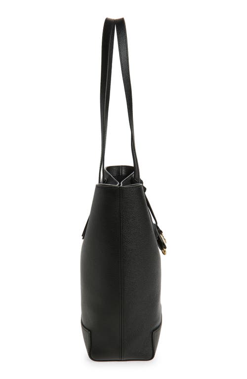 Mulberry Leather North/south Shopper Tote In Black