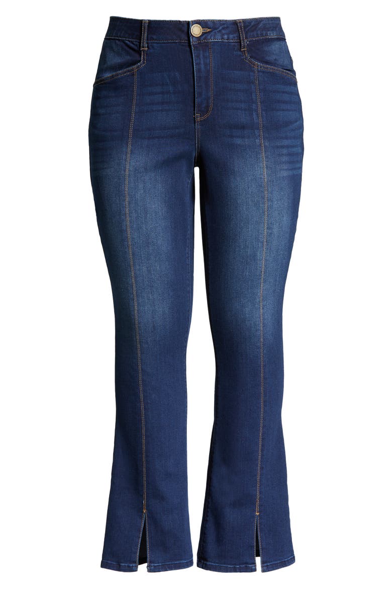 'Ab'Solution High Waist Itty Bitty Bootcut Jeans, Alternate, color, INDIGO