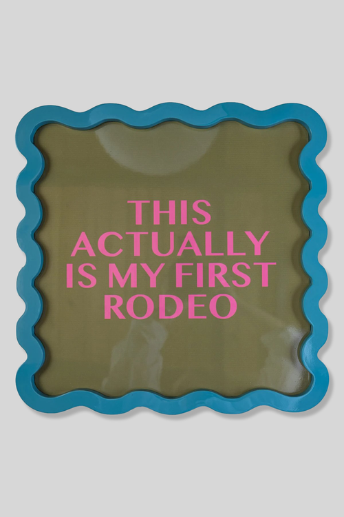 Furbish Rodeo Large Lacquer Tray In Multi