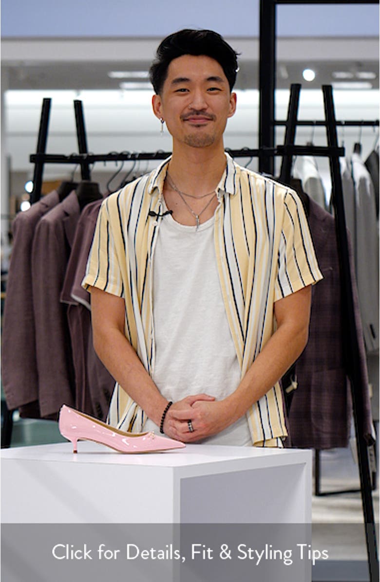 Kaya Pointed Toe Kitten Heel Pump, sales video thumbnail