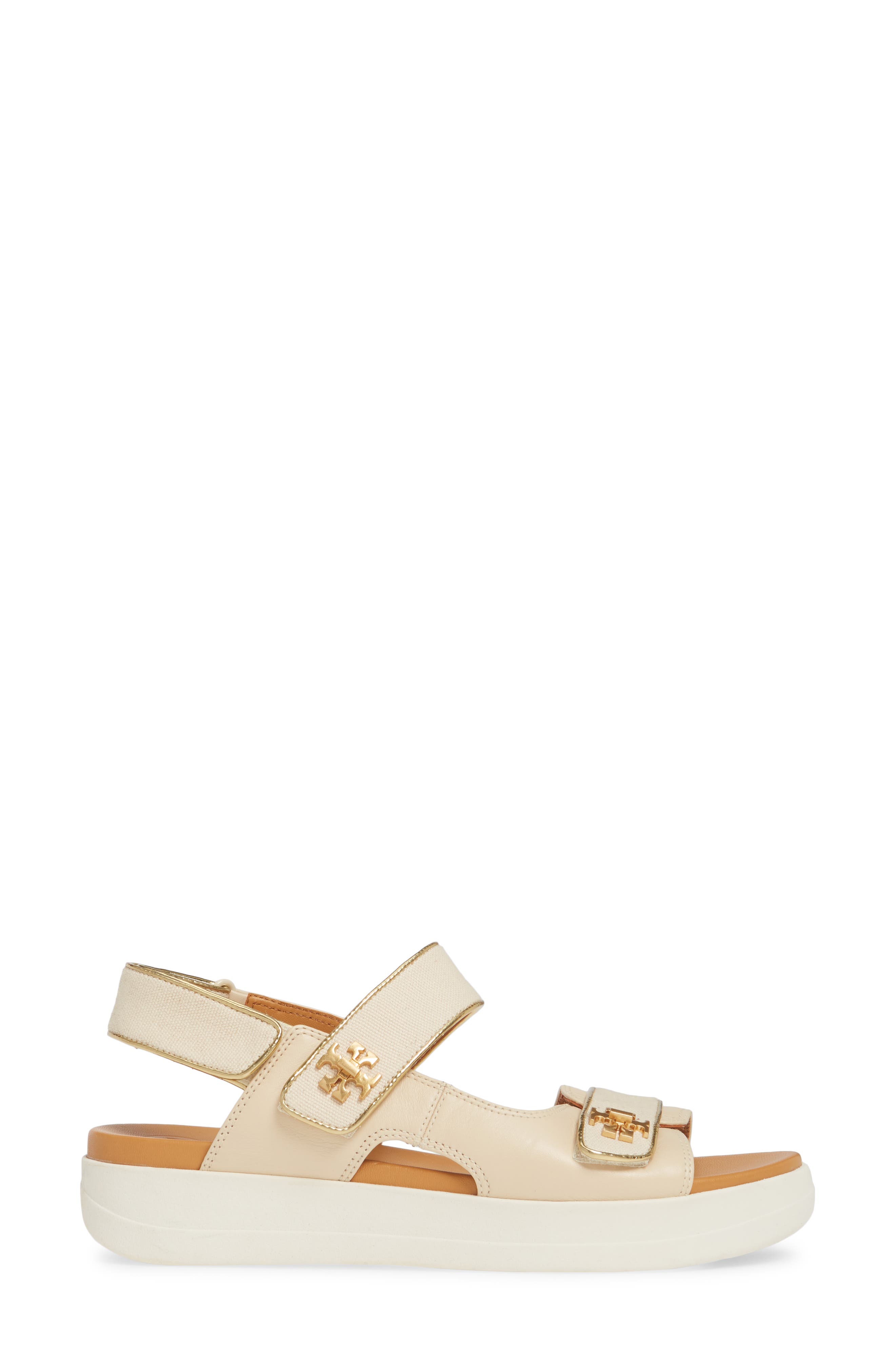 Tory Burch Kira Logo Slingback Sandal, Alternate, color, 