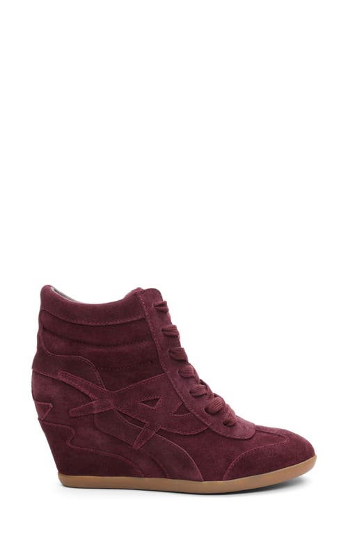 Ash Boradia Wedge Sneaker In Red