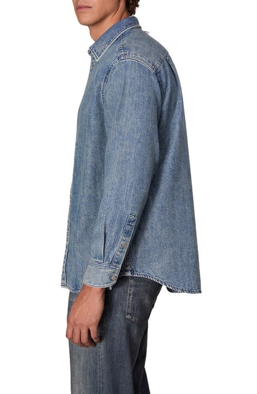 Shop Rag & Bone Matthew Denim Button-up Shirt In Corbin