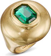Kurt Geiger London Crystal Button Cocktail Ring