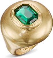 Kurt Geiger London Crystal Button Cocktail Ring