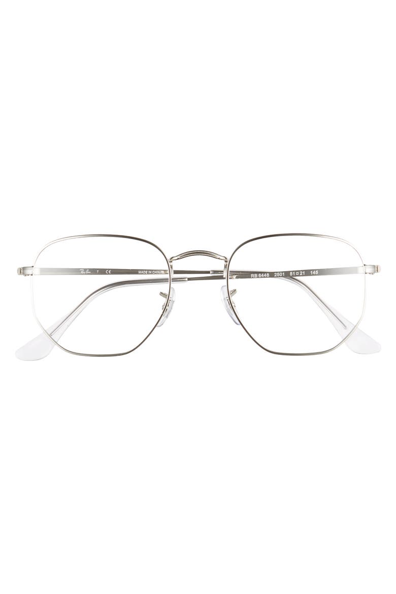 51mm Round Optical Glasses, Alternate, color, SILVER