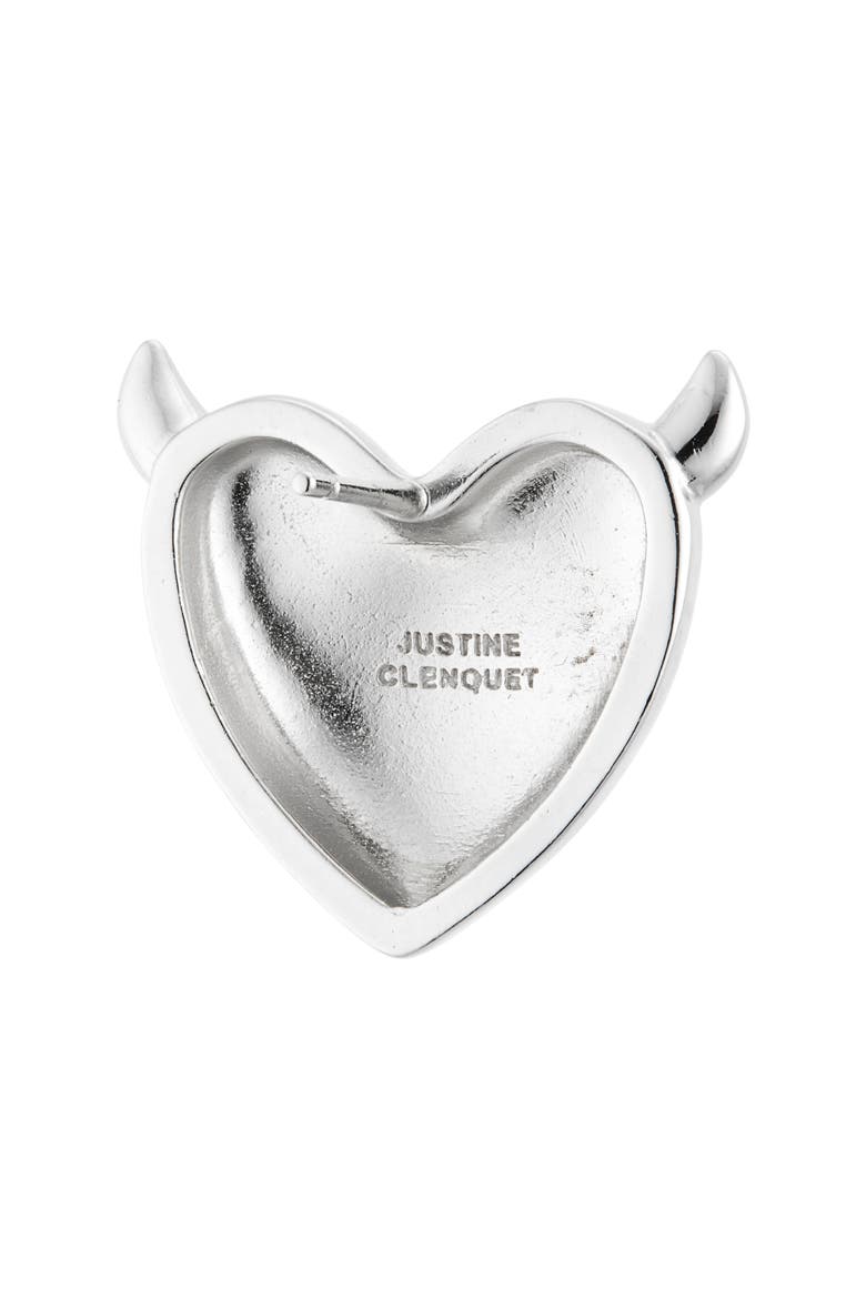 Devil Stud Earrings, Alternate, color, PALLADIUM