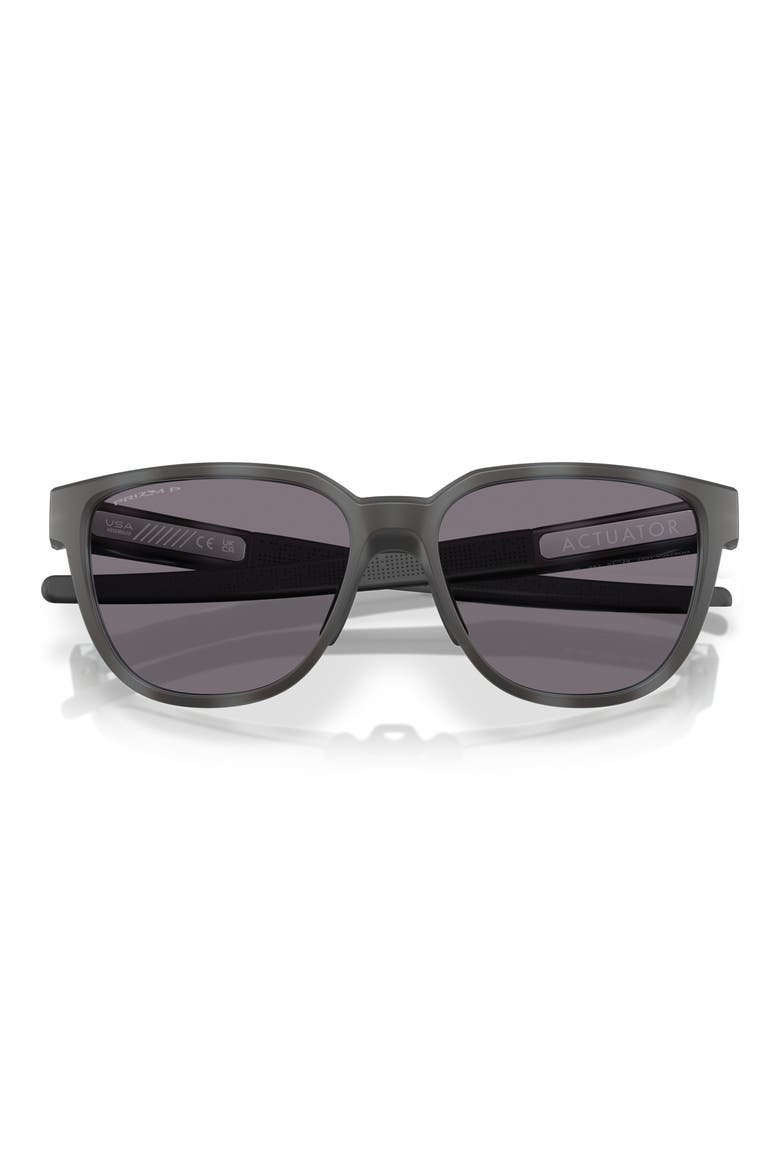 Actuator 57mm Polarized Prizm™ Rectangular Sunglasses, Alternate, color, DARK GREY