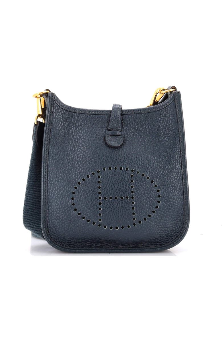 Pre-Owned Hermes Evelyne Bag Gen III Clemence TPM, Main, color, Vert Cypress