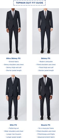 Skinny Fit Textured Two-Button Suit Jacket