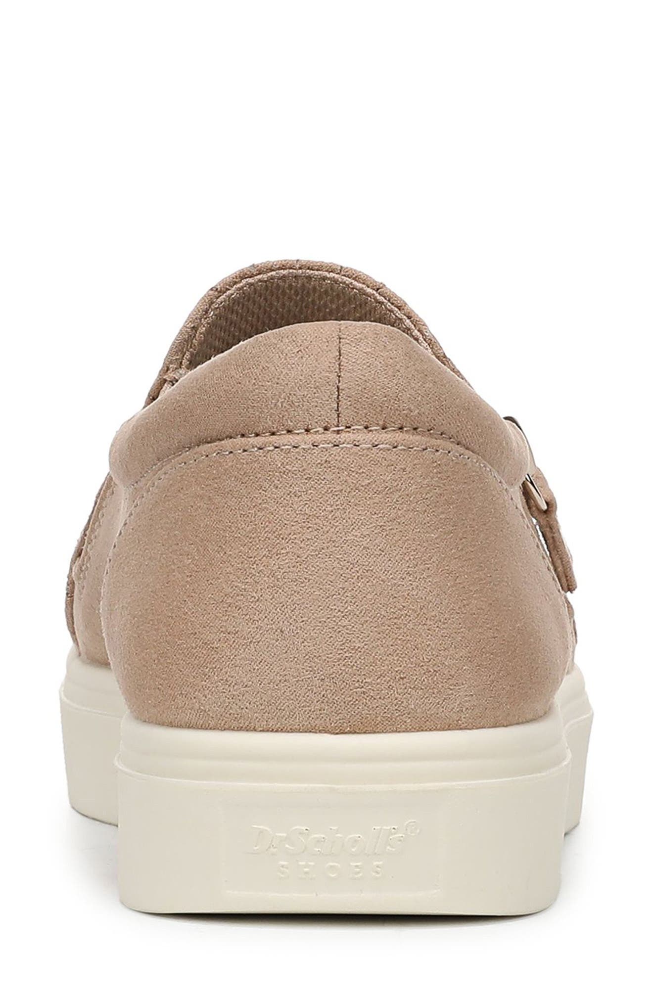 Madison Side Zip Slip-On Sneaker, Alternate, color, CUBAN SAND FAUX LEATHER