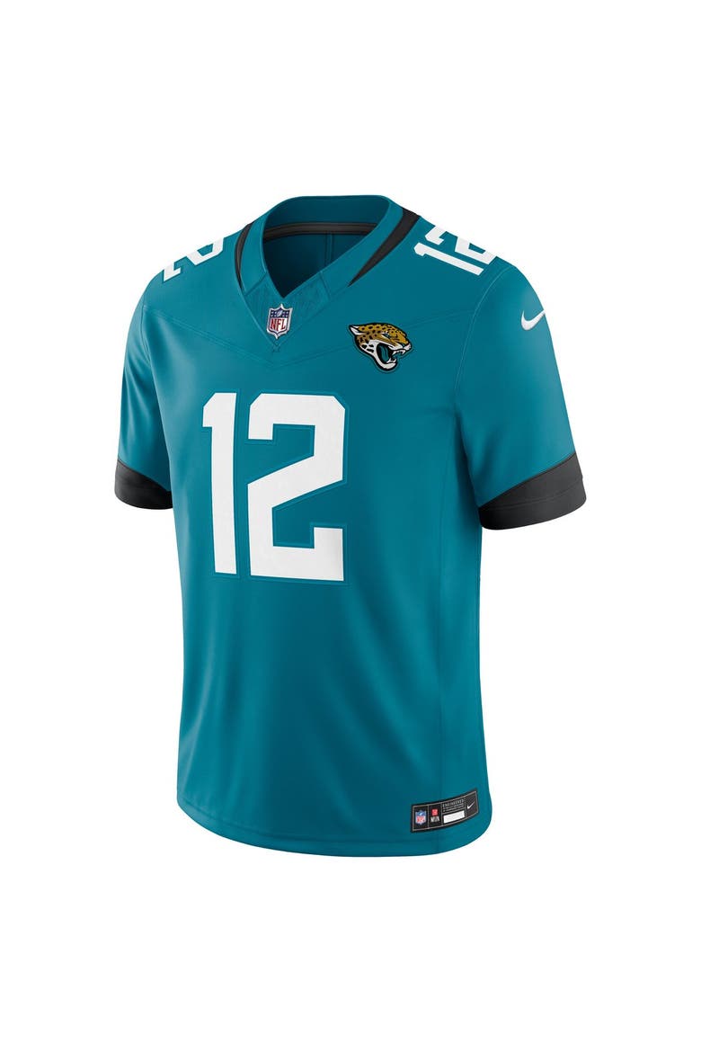 Men's Nike Travis Hunter Teal Jacksonville Jaguars Team Vapor F.U.S.E. Stitched Limited Jersey, Alternate, color, Teal