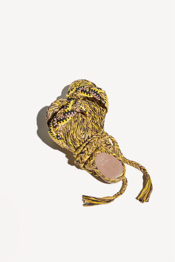 Amambaih Paula Sandals, Alternate, color, Yellow