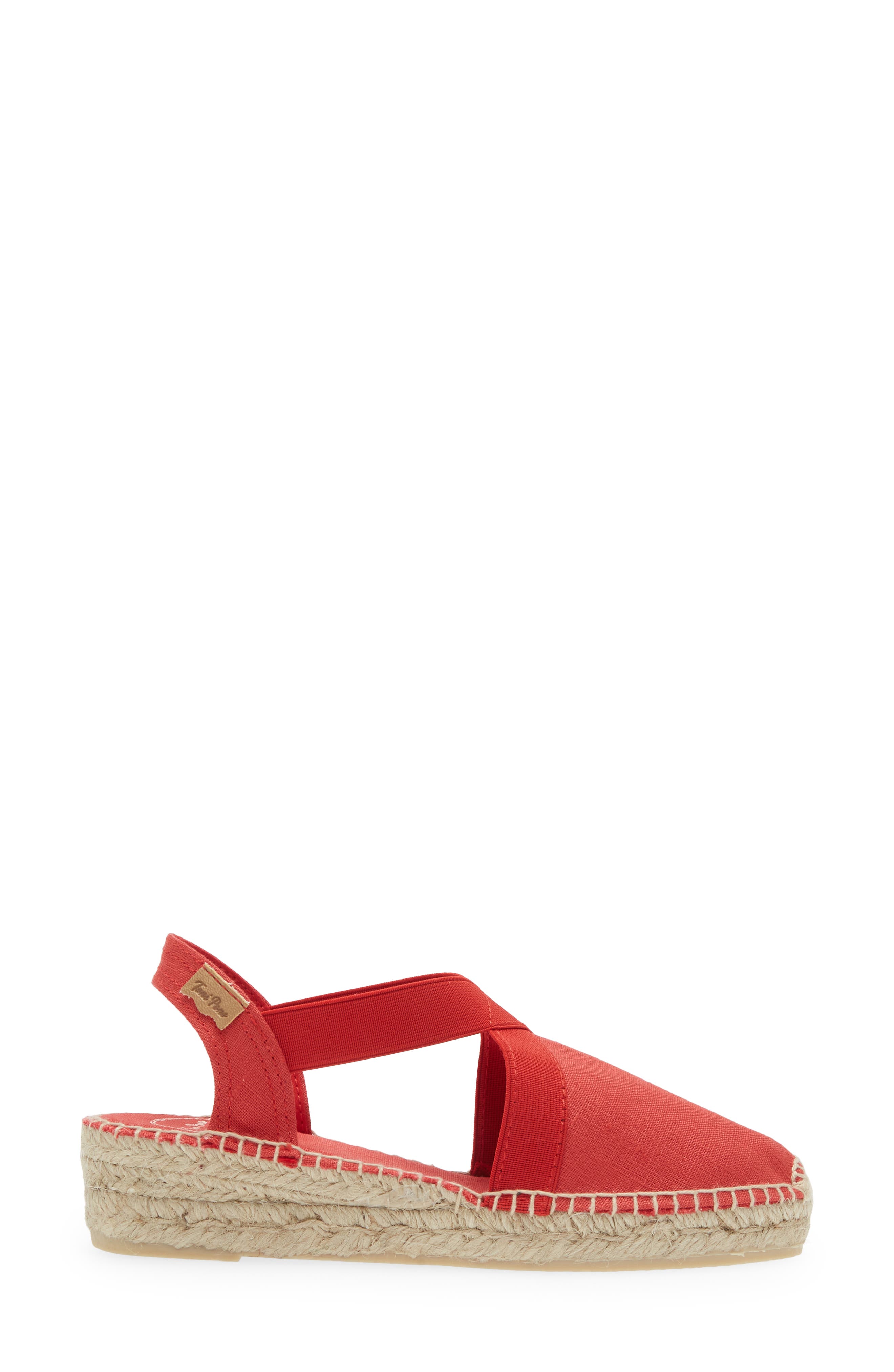 Verona Wedge Espadrille, Alternate, color, VERMELL/ RED