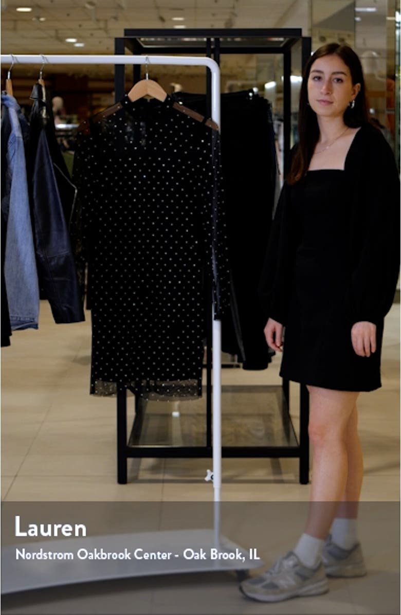 Rhinestone Studded Body-Con Minidress, sales video thumbnail